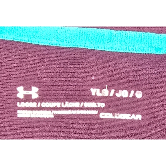 Under Armour Youth Hoodie Size Large Maroon Storm - Picture 6 of 8